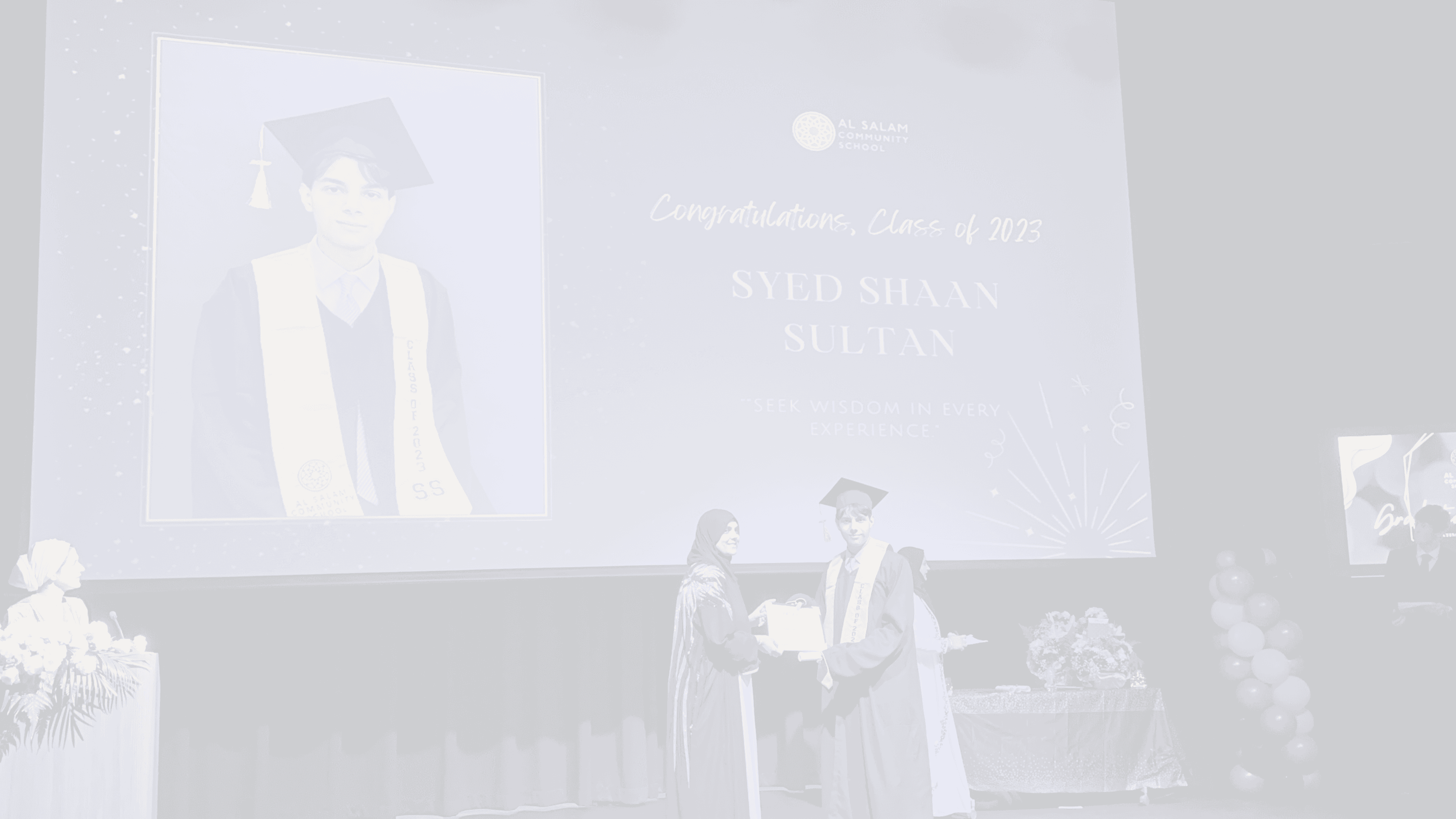 Shaan at graduation